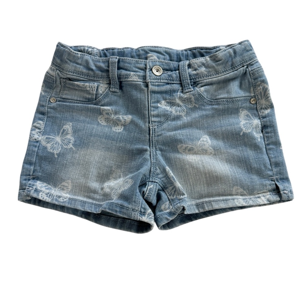 Kids Denim Butterfly Shorts